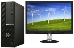 Dell OptiPlex 7080 SFF + 24" Philips 240B4Q