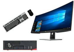 Fujitsu Esprimo D538 + 34" UltraSharp P3418HW