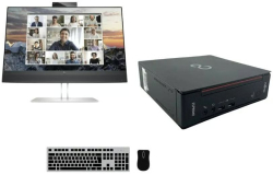 Fujitsu Esprimo Q558 USFF + HP E24m G4